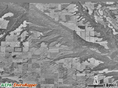Hope township, North Dakota satellite photo by USGS