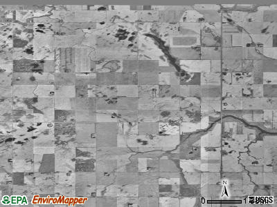 Mount Carmel township, North Dakota satellite photo by USGS