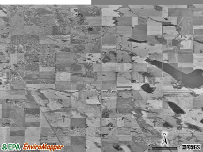 Cypress township, North Dakota satellite photo by USGS