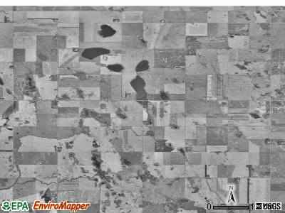 Dash township, North Dakota satellite photo by USGS