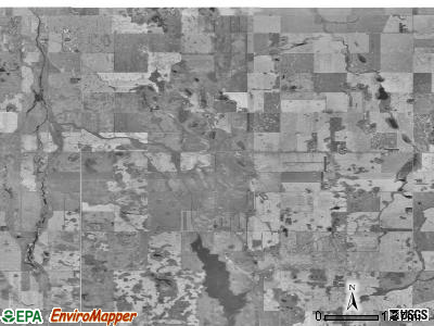 Smith township, North Dakota satellite photo by USGS