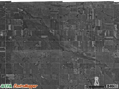 Eden Valley township, North Dakota satellite photo by USGS