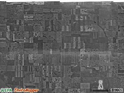 Wheaton township, North Dakota satellite photo by USGS