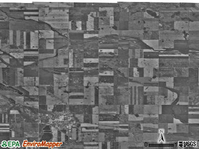 Fillmore township, North Dakota satellite photo by USGS