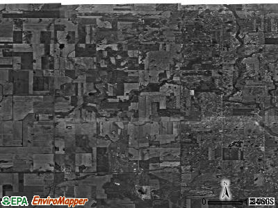 Haram township, North Dakota satellite photo by USGS