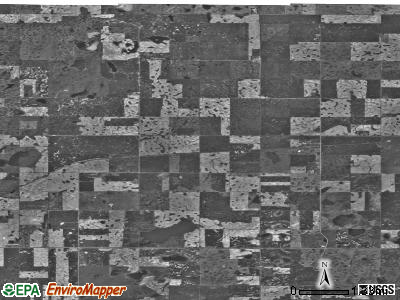 Gooseneck township, North Dakota satellite photo by USGS