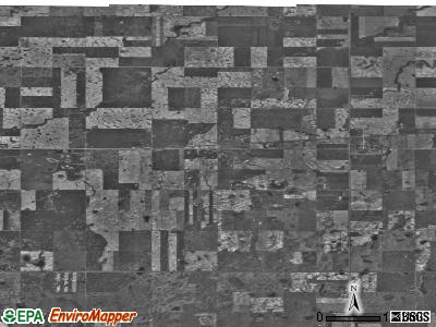 Ambrose township, North Dakota satellite photo by USGS