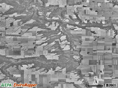 North Olga township, North Dakota satellite photo by USGS
