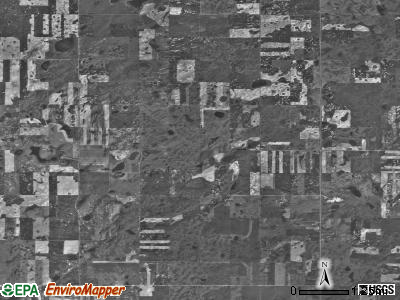 Lincoln Valley township, North Dakota satellite photo by USGS