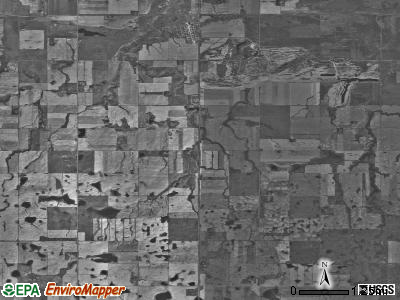 Coalfield township, North Dakota satellite photo by USGS