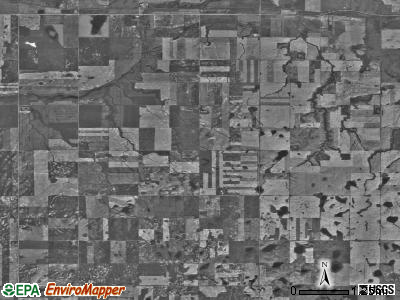 Blooming Valley township, North Dakota satellite photo by USGS