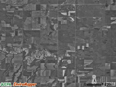 Fay township, North Dakota satellite photo by USGS