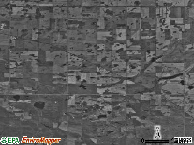 Dale township, North Dakota satellite photo by USGS