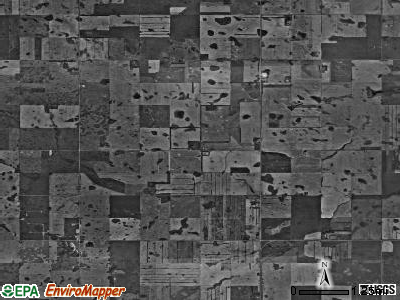 Bentinck township, North Dakota satellite photo by USGS