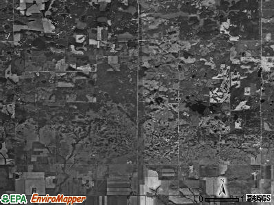 Cordelia township, North Dakota satellite photo by USGS