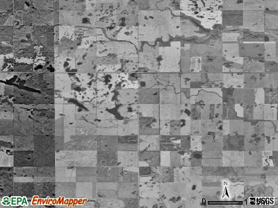 Mount View township, North Dakota satellite photo by USGS