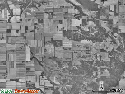 La Moure township, North Dakota satellite photo by USGS