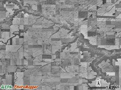 Loam township, North Dakota satellite photo by USGS