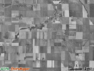 Bathgate township, North Dakota satellite photo by USGS