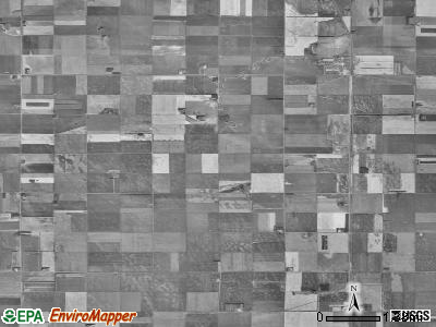 Hamilton township, North Dakota satellite photo by USGS