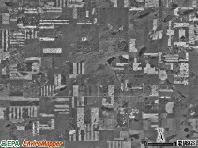 Writing Rock township, North Dakota satellite photo by USGS