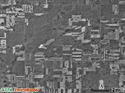 Alexandria township, North Dakota satellite photo by USGS