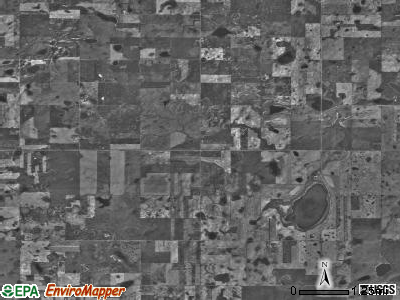 Burg township, North Dakota satellite photo by USGS