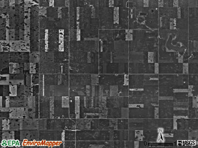 Fairbanks township, North Dakota satellite photo by USGS
