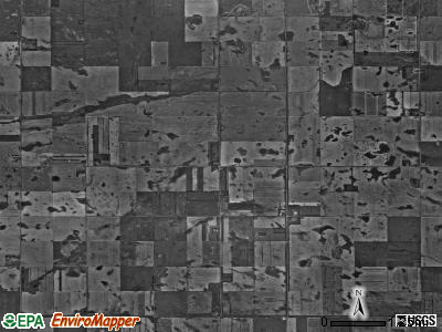 Brander township, North Dakota satellite photo by USGS