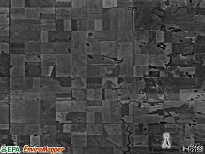 Whitby township, North Dakota satellite photo by USGS