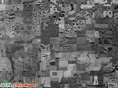 Maryville township, North Dakota satellite photo by USGS