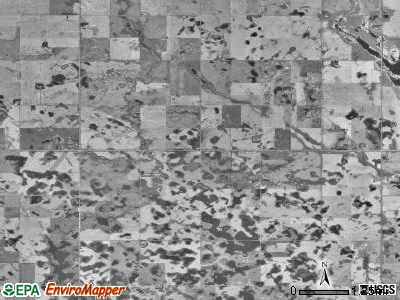 Moscow township, North Dakota satellite photo by USGS