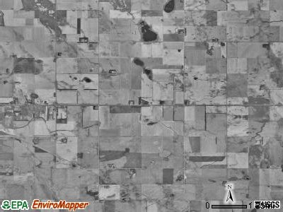 Manilla township, North Dakota satellite photo by USGS