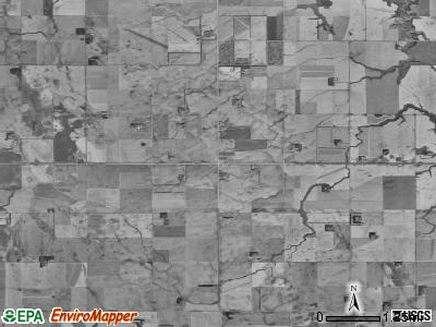 Hay township, North Dakota satellite photo by USGS
