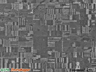 Sioux Trail township, North Dakota satellite photo by USGS