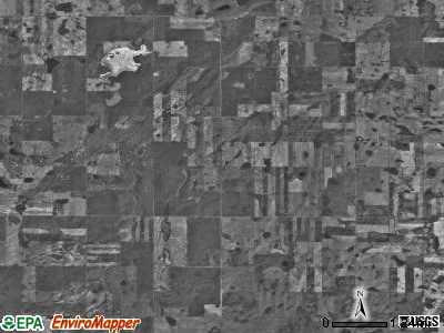 Garnet township, North Dakota satellite photo by USGS