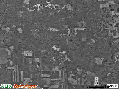 Cleary township, North Dakota satellite photo by USGS