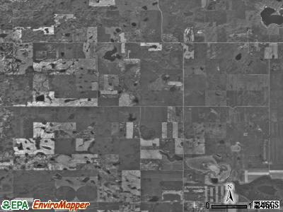 Palmer township, North Dakota satellite photo by USGS