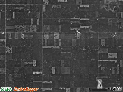 Sauk Prairie township, North Dakota satellite photo by USGS