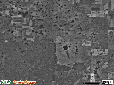 Dimond township, North Dakota satellite photo by USGS