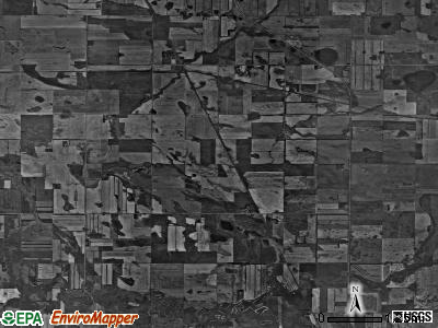 Willow Vale township, North Dakota satellite photo by USGS