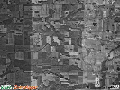 Cecil township, North Dakota satellite photo by USGS