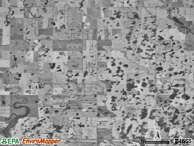 Sorenson township, North Dakota satellite photo by USGS