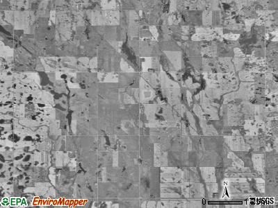 Crocus township, North Dakota satellite photo by USGS