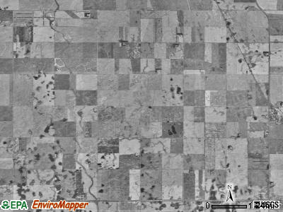 Trier township, North Dakota satellite photo by USGS