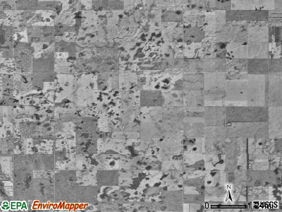 Twin Hill township, North Dakota satellite photo by USGS