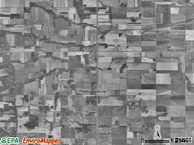 Thingvalla township, North Dakota satellite photo by USGS