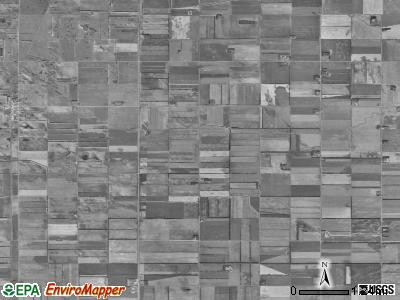 Lodema township, North Dakota satellite photo by USGS
