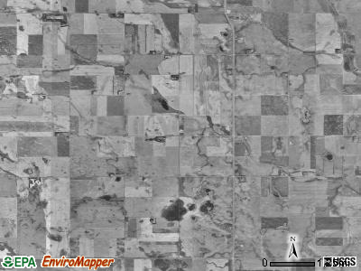 Perry township, North Dakota satellite photo by USGS