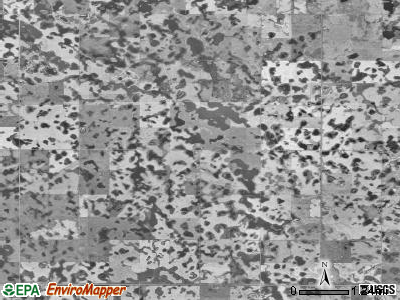 Gordon township, North Dakota satellite photo by USGS